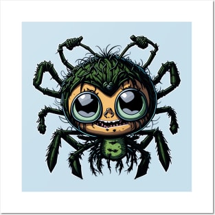 Kawaii Spider Monster Posters and Art